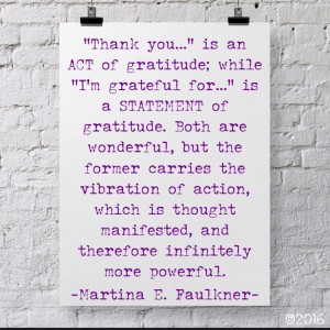 gratitude as act